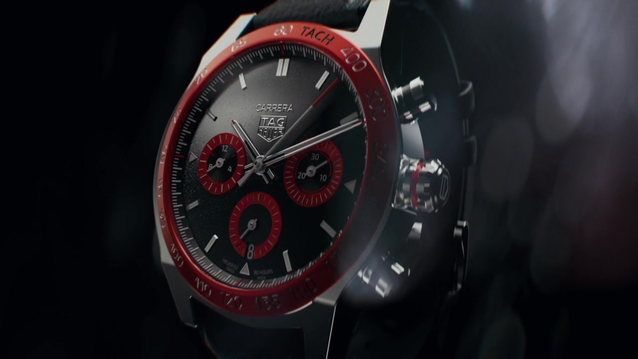 TAG Heuer watch photorealistic 3D product visualization render